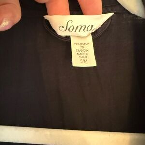 Soma Black Rayon Cardigan